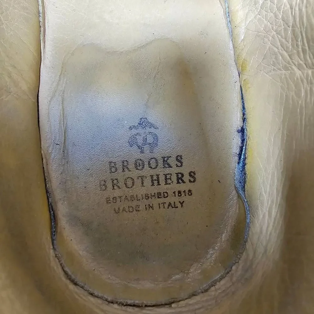 BROOKS BROTHERS MADE IN ITALY BLUE SUEDE LEATHER CHUKKA BOOTS MENS SIZE 13